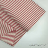 Collezione "Riga, quadretto e unito" H 180 cm - ROSSO