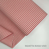 Collezione "Riga, quadretto e unito" H 180 cm - ROSSO VIVO