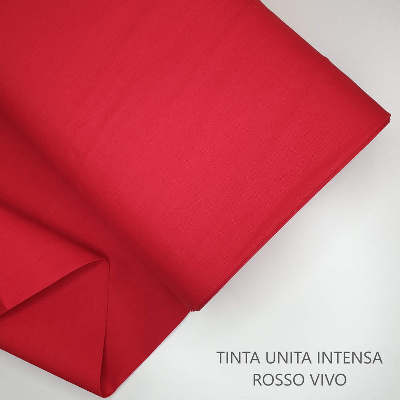 Collezione "Riga, quadretto e unito" H 180 cm - ROSSO VIVO