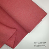 Collezione "Riga, quadretto e unito" H 180 cm - ROSSO VIVO