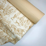 Tessuto Toile de Jouy H 280 cm - SABBIA/ECRU