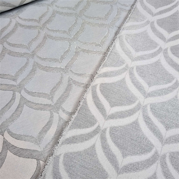 Jacquard-Möbelstoff H 280 cm – SILBER/LUREX-MUSTER