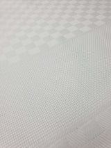 Torchon broderie pur coton - CARRÉ BLANC