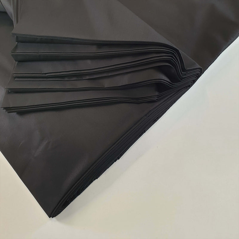 Percale de coton H 300 cm - NOIR