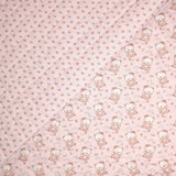 Matelassé en toile de coton double face H 140 cm - BALLERINAS ROSE