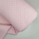 Piqué de coton matelassé H 140 cm - ROSE BABY