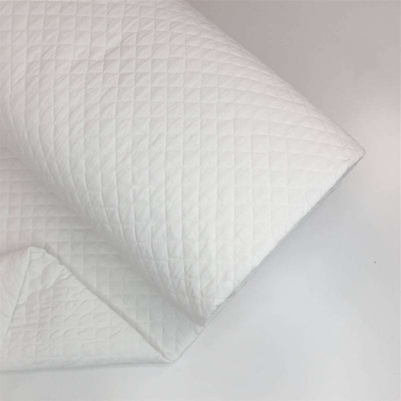 Matelassé en coton piqué H 140 cm - BLANC BLANC