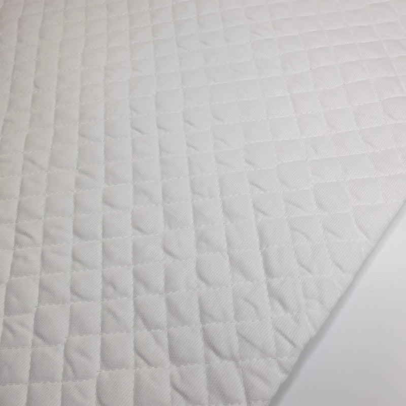 Matelassé en coton piqué H 140 cm - BLANC BLANC