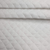 Matelassé en coton piqué H 140 cm - BLANC BLANC