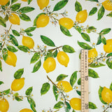 Tessuto no stiro H 160 cm - LIMONI E FIORI