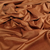 Velours lisse - ROUILLE - coupe minimum ou multiples de 25 x 150 cm