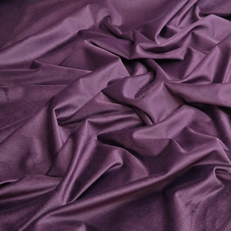 Velours Lisse - AUBERGINE - coupe minimum ou multiples de 25 x 150 cm