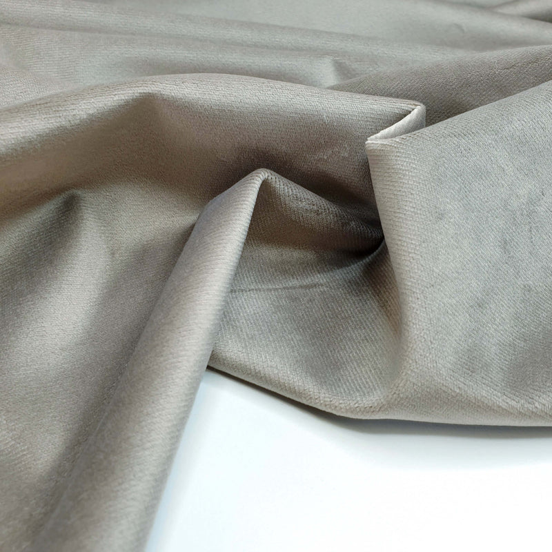 Velours lisse - TAUPE - coupe minimum ou multiples de 25 x 150 cm