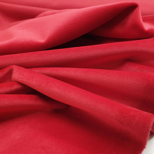 Velluto Liscio H 150 cm - ROSSO