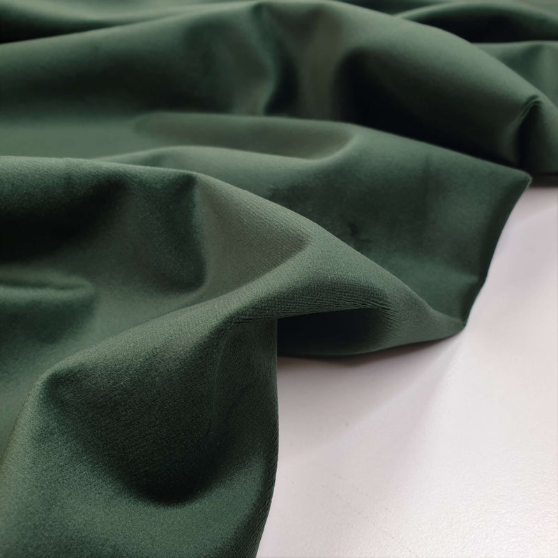 Velours Lisse - VERT BOUTEILLE - coupe minimum ou multiples de 25 x 150 cm