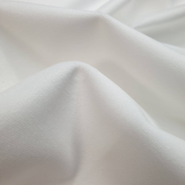 Velours Lisse - BLANC - coupe minimum ou multiples de 25 x 150 cm