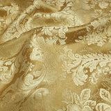 Tissu d'ameublement Jacquard - DAMASK OR - coupe minimum ou multiples de 25 x 300 cm