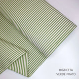 Collezione "Riga, quadretto e unito" H 180 cm - VERDE PRATO