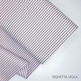 Collezione "Riga, quadretto e unito" H 180 cm - VIOLA