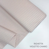 Collezione "Riga, quadretto e unito" H 180 cm - VIOLETTO CHIARO