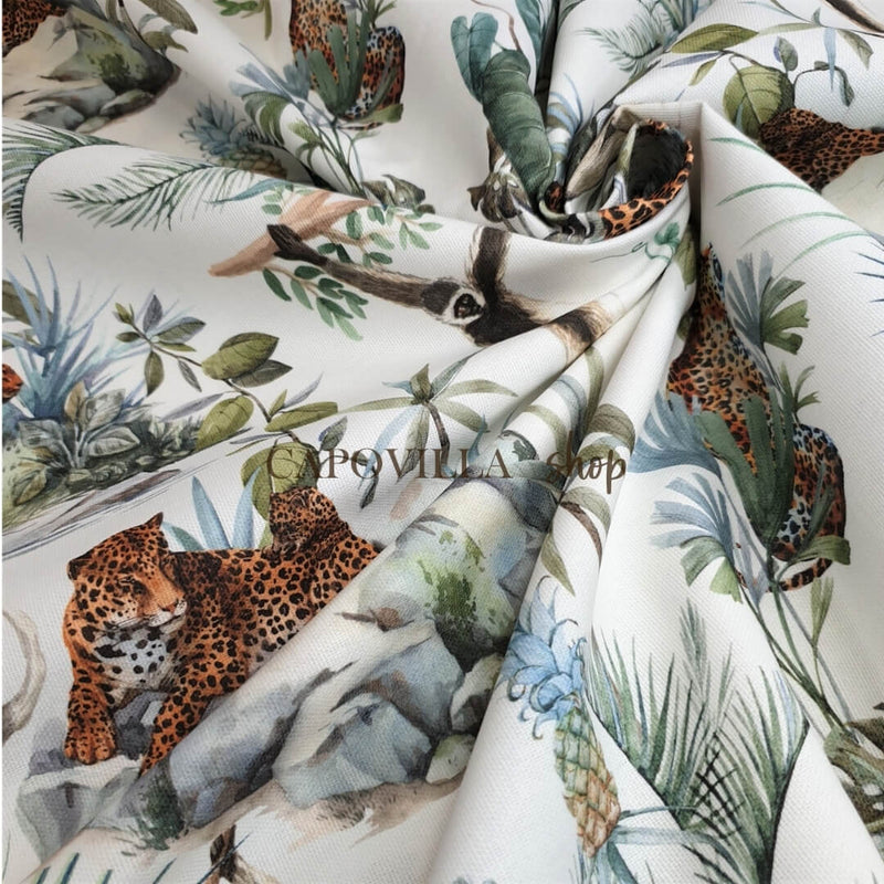 Panama Digital Fund Coton - JUNGLE - coupe minimum ou multiples de 25 x 280 cm